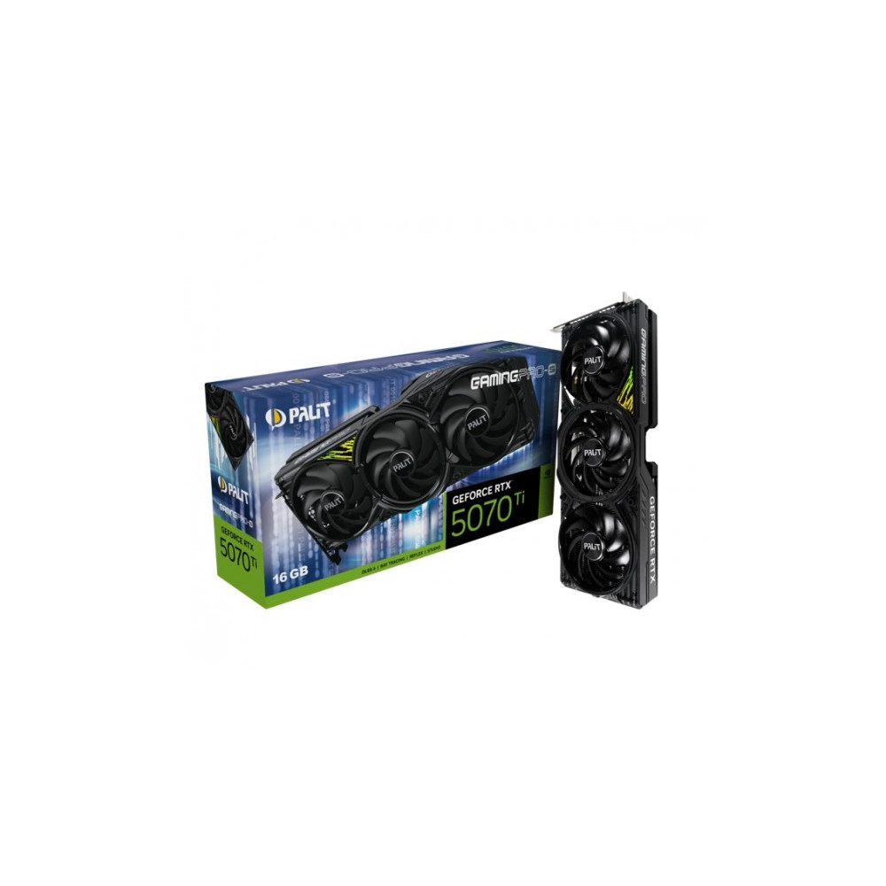 Produktbild för Palit GamingPro-S - grafikkort - GeForce RTX 5070 Ti - 16 GB