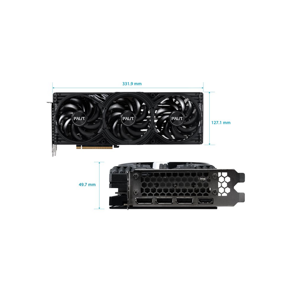 Produktbild för Palit GamingPro-S - grafikkort - GeForce RTX 5070 Ti - 16 GB