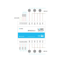 Produktbild för ZIF5029 Intelligent smart Z-Wave-baserad modul med 6 reläutg...