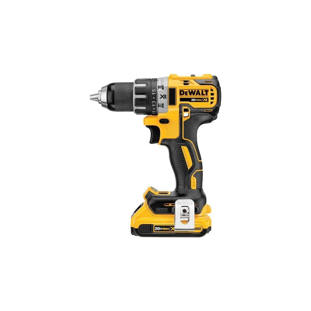 Produktbild för DeWALT DCD791D2 borr/drivare - sladdlös - 2 hastigheter - 2 batterier