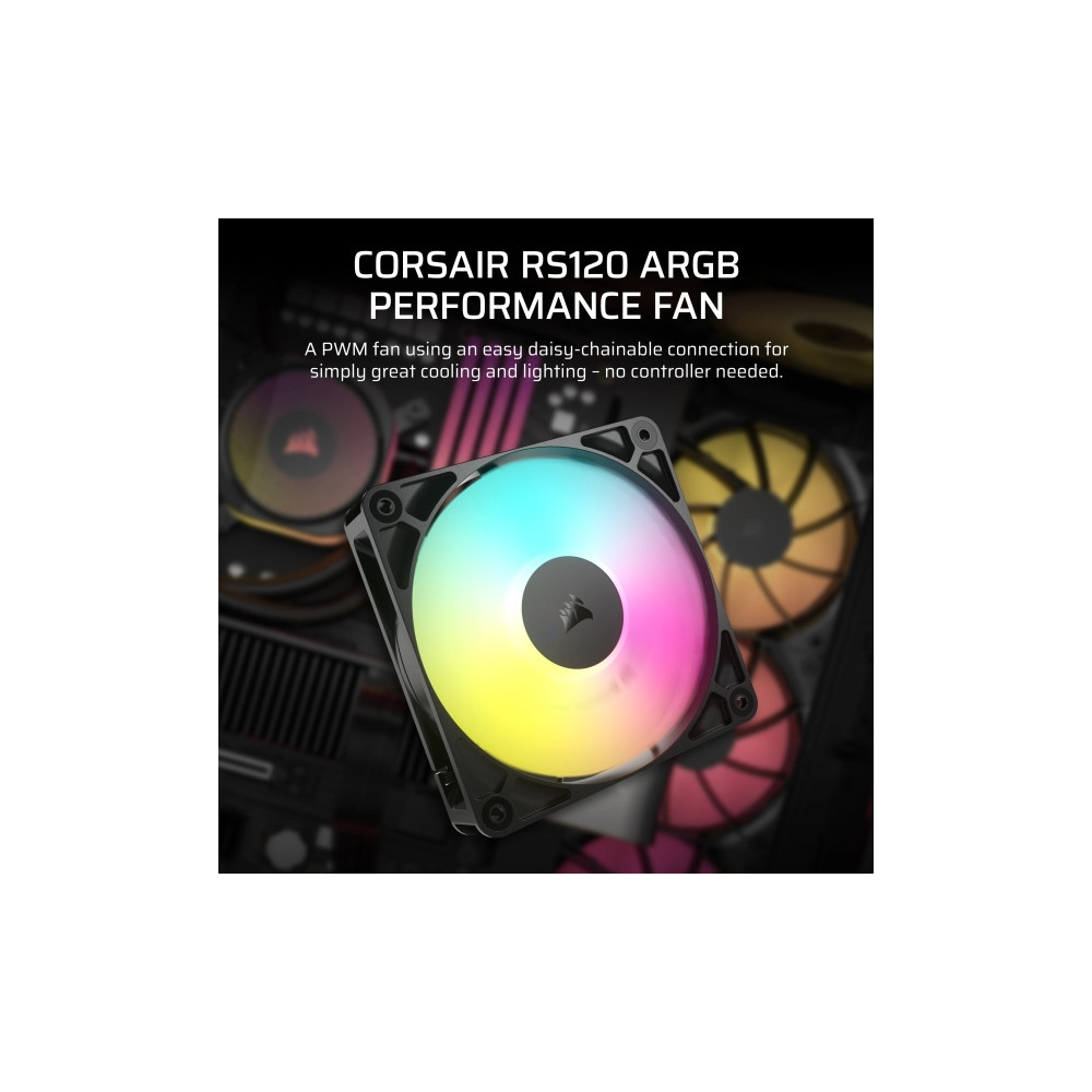 Produktbild för CORSAIR RS120 ARGB - lådfläkt