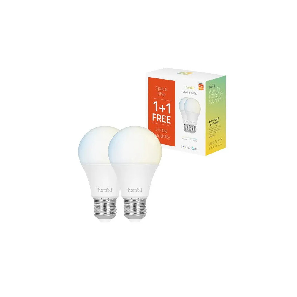 Produktbild för Hombli HBPP-0102, Smart glödlampa, Multifärg, Vit, E27, Glöd...