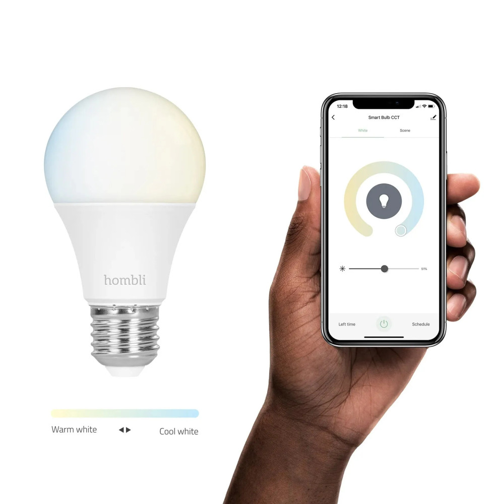 Produktbild för Hombli HBPP-0102, Smart glödlampa, Multifärg, Vit, E27, Glöd...