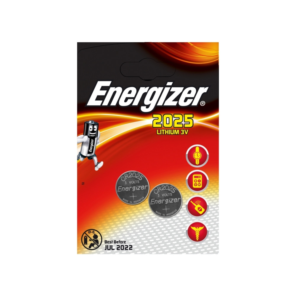 Produktbild för Energizer No. CR2025 batteri - 2 x CR2016 - Li