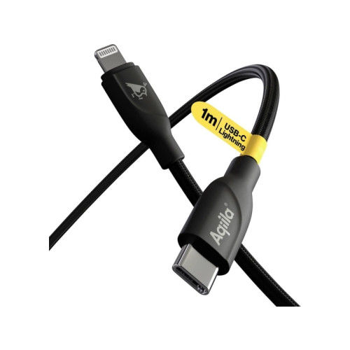 Aqiila AQIILA B1BD850 ladd-/synkkabel USB-C till Lightning, 1 m (AQ...