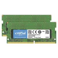 Produktbild för Crucial - DDR4 - sats - 16 GB: 2 x 8 GB - SO DIMM 260-pin - 3200 MHz / PC4-25600 - ej buffrad