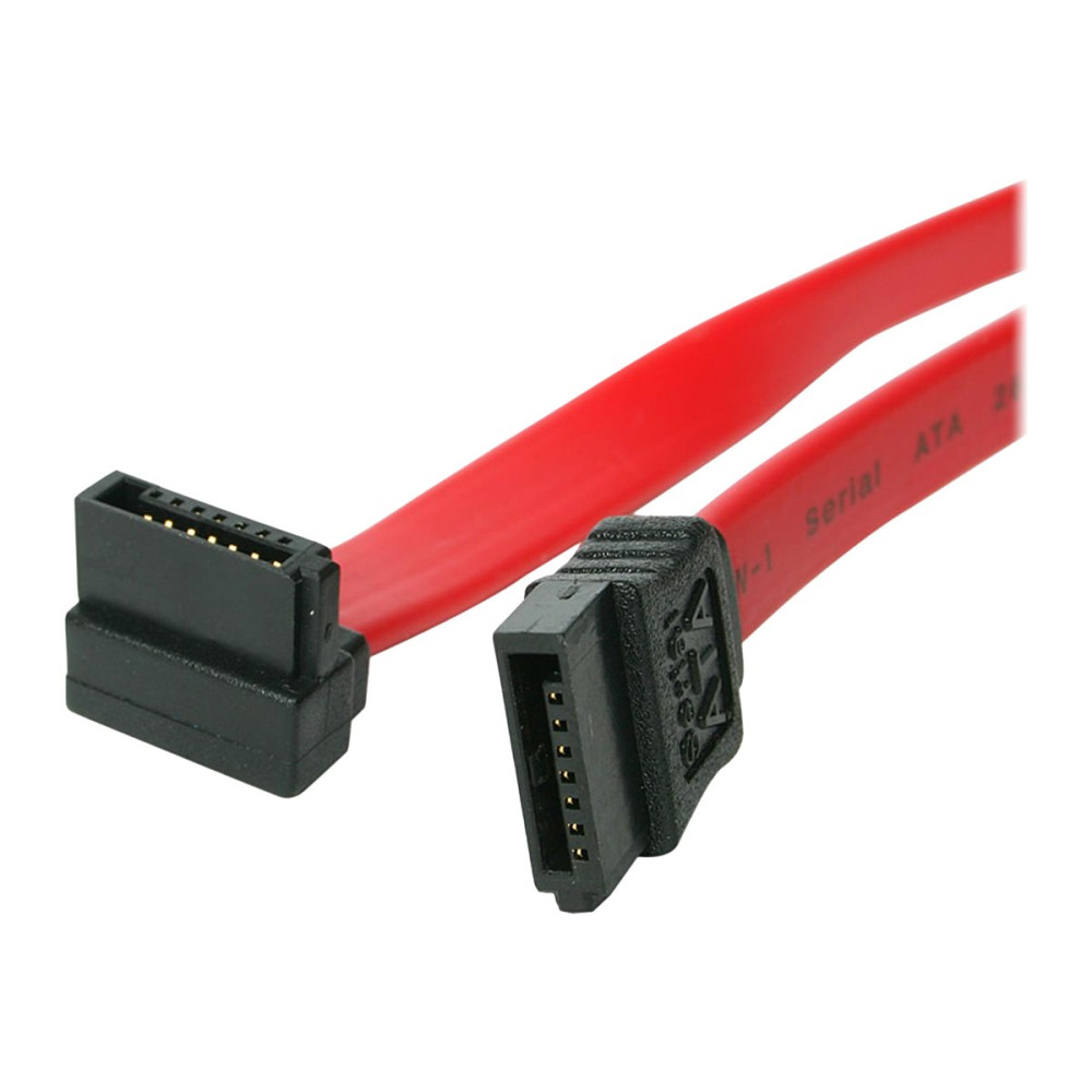 Produktbild för StarTech.com 24in SATA to Right Angle SATA Serial ATA Cable - SATA-kabel - 61 cm