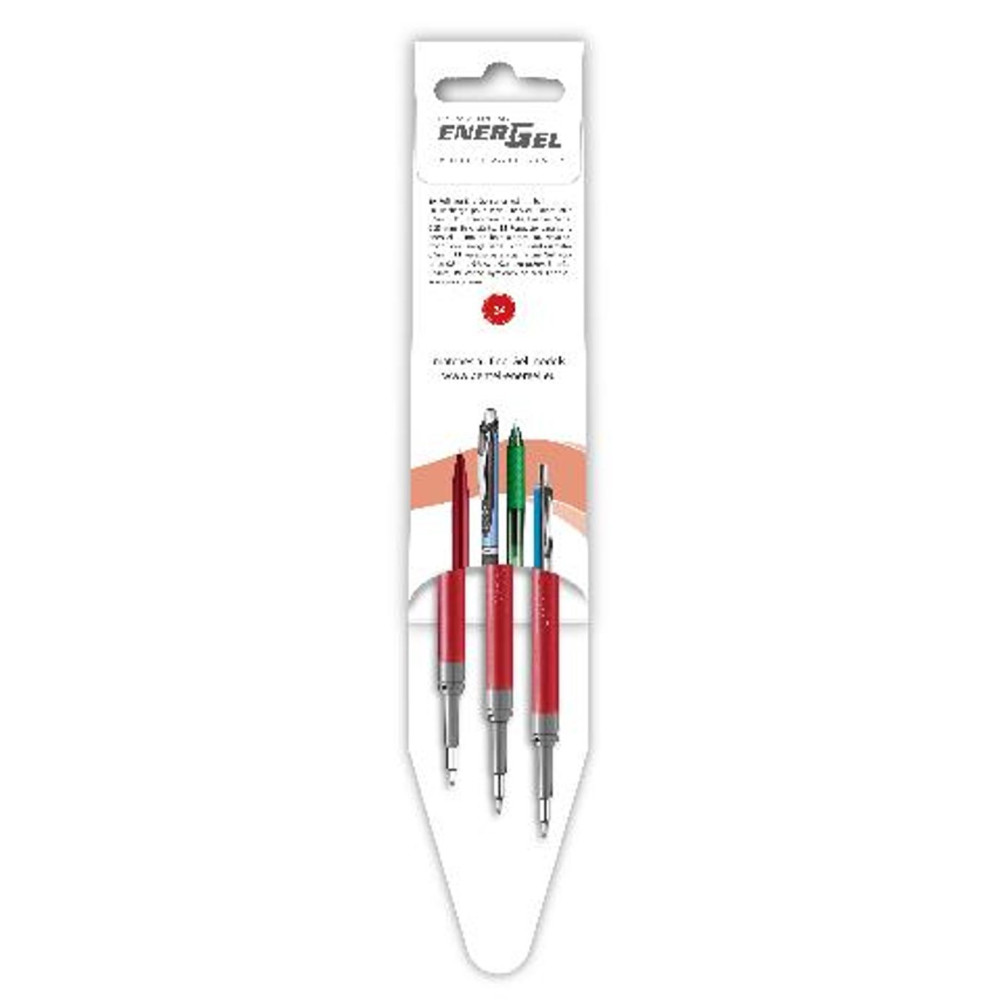 Produktbild för Refill PENTEL EnerGel needle röd 3/fp