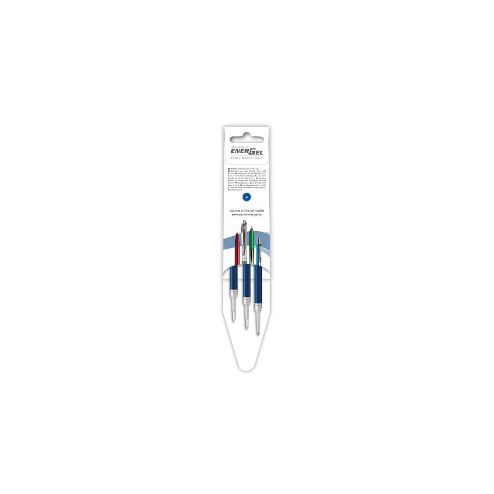 Produktbild för Refill PENTEL EnerGel LR7 0,7 blå 3/fp