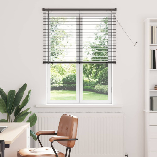 vidaXL Persienn Silvergrå 150 x 70 cm 25 mm PVC