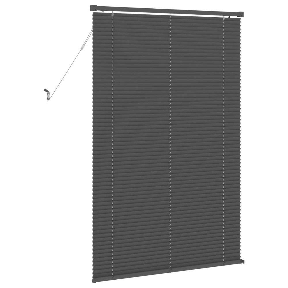 Produktbild för Persienn Silvergrå 150 x 70 cm 25 mm PVC