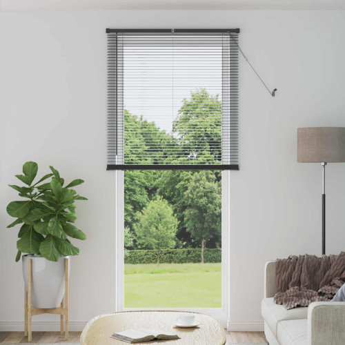vidaXL Persienn Silvergrå 213 x 80 cm 25 mm PVC