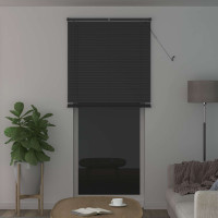 Produktbild för Persienn Silvergrå 213 x 80 cm 25 mm PVC