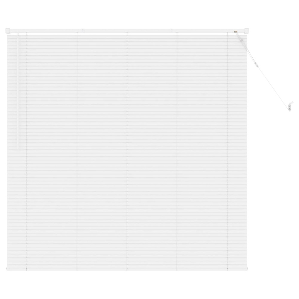 Produktbild för Persienn Vit 150 x 160 cm 25 mm PVC