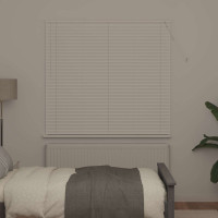 Produktbild för Persienn Vit 150 x 160 cm 25 mm PVC