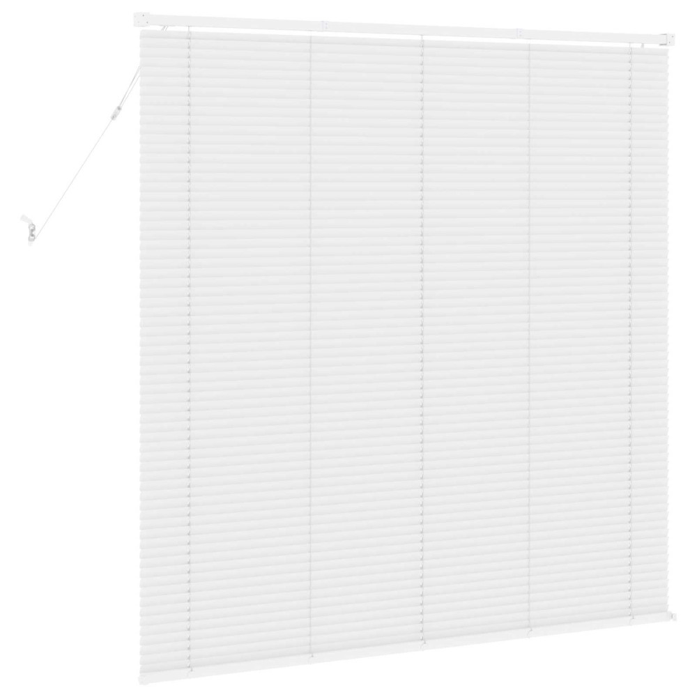 Produktbild för Persienn Vit 150 x 160 cm 25 mm PVC
