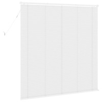 Produktbild för Persienn Vit 150 x 160 cm 25 mm PVC