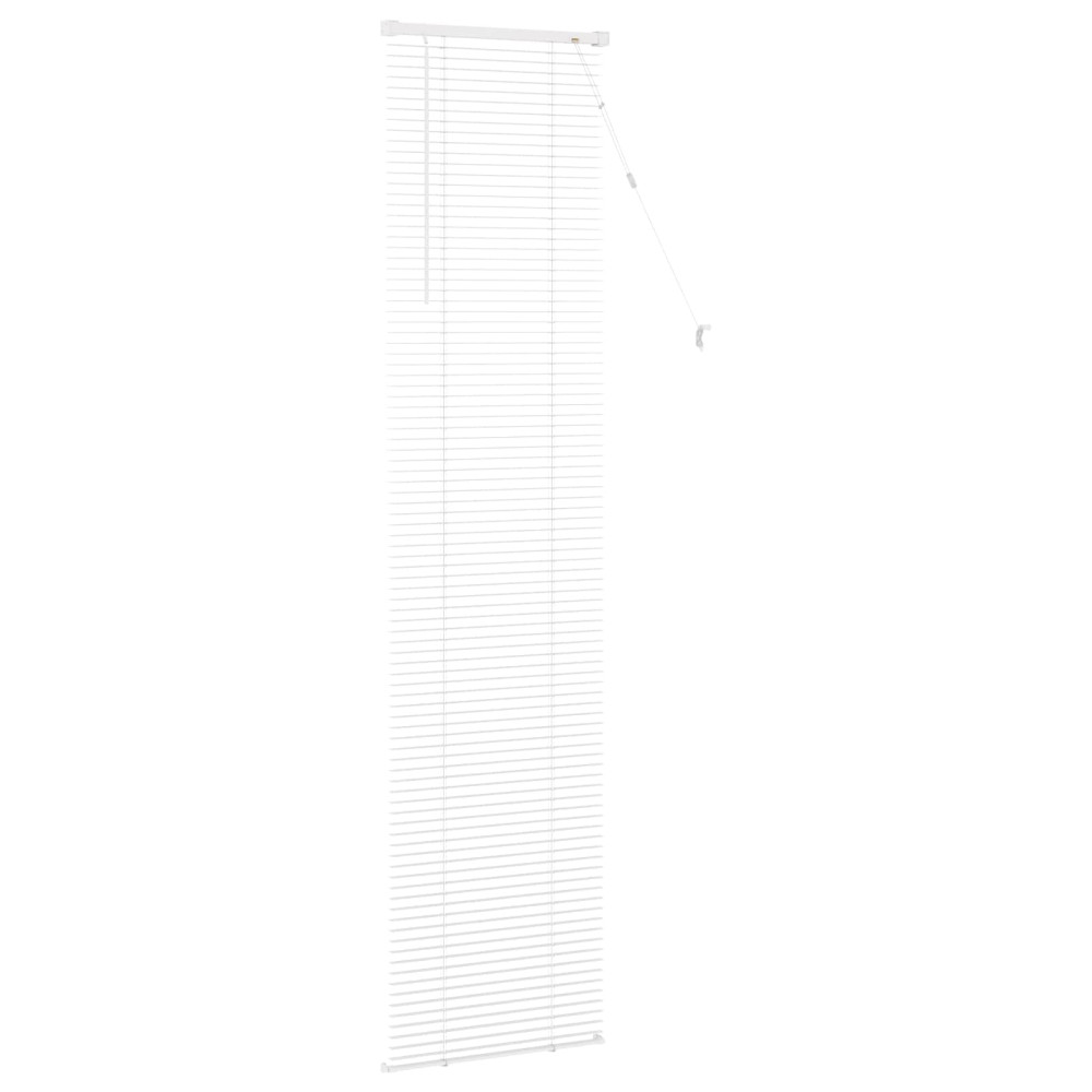Produktbild för Persienn Vit 213 x 40 cm 25 mm PVC