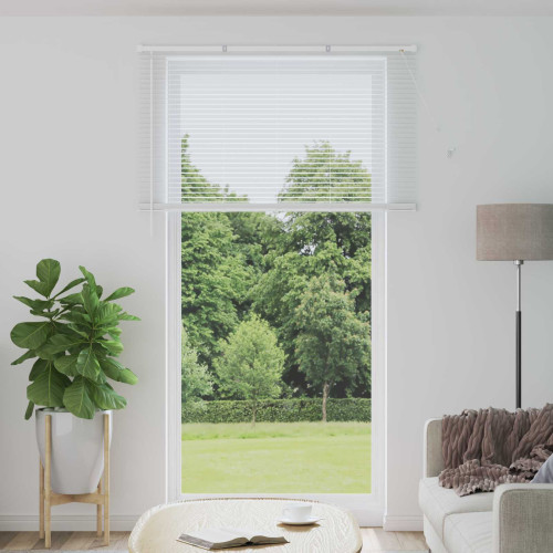 vidaXL Persienn Vit 213 x 160 cm 25 mm PVC