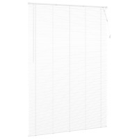 Produktbild för Persienn Vit 213 x 160 cm 25 mm PVC