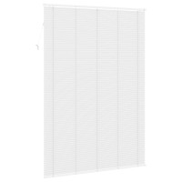Produktbild för Persienn Vit 213 x 160 cm 25 mm PVC