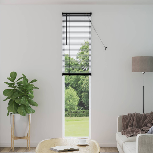 vidaXL Persienn Svart 213 x 50 cm 25 mm PVC