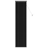 Produktbild för Persienn Svart 213 x 50 cm 25 mm PVC