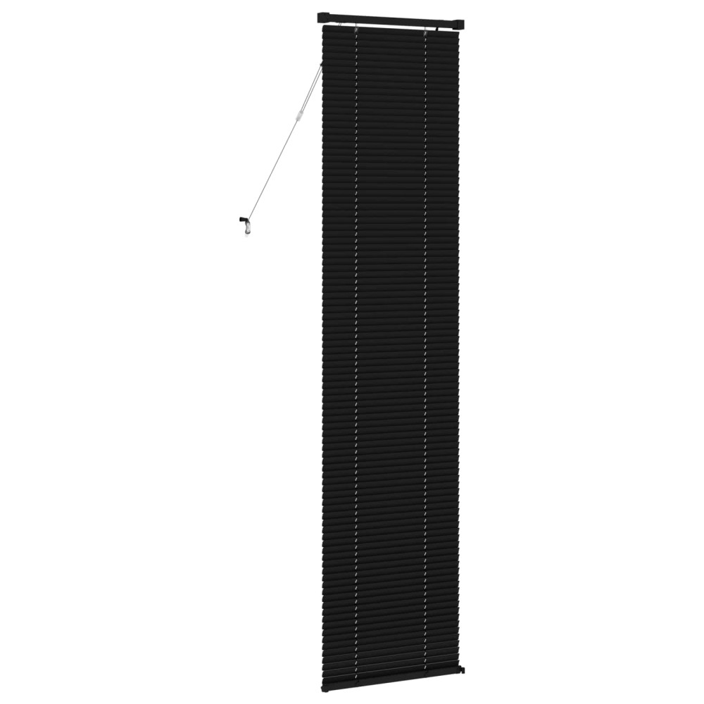 Produktbild för Persienn Svart 213 x 50 cm 25 mm PVC
