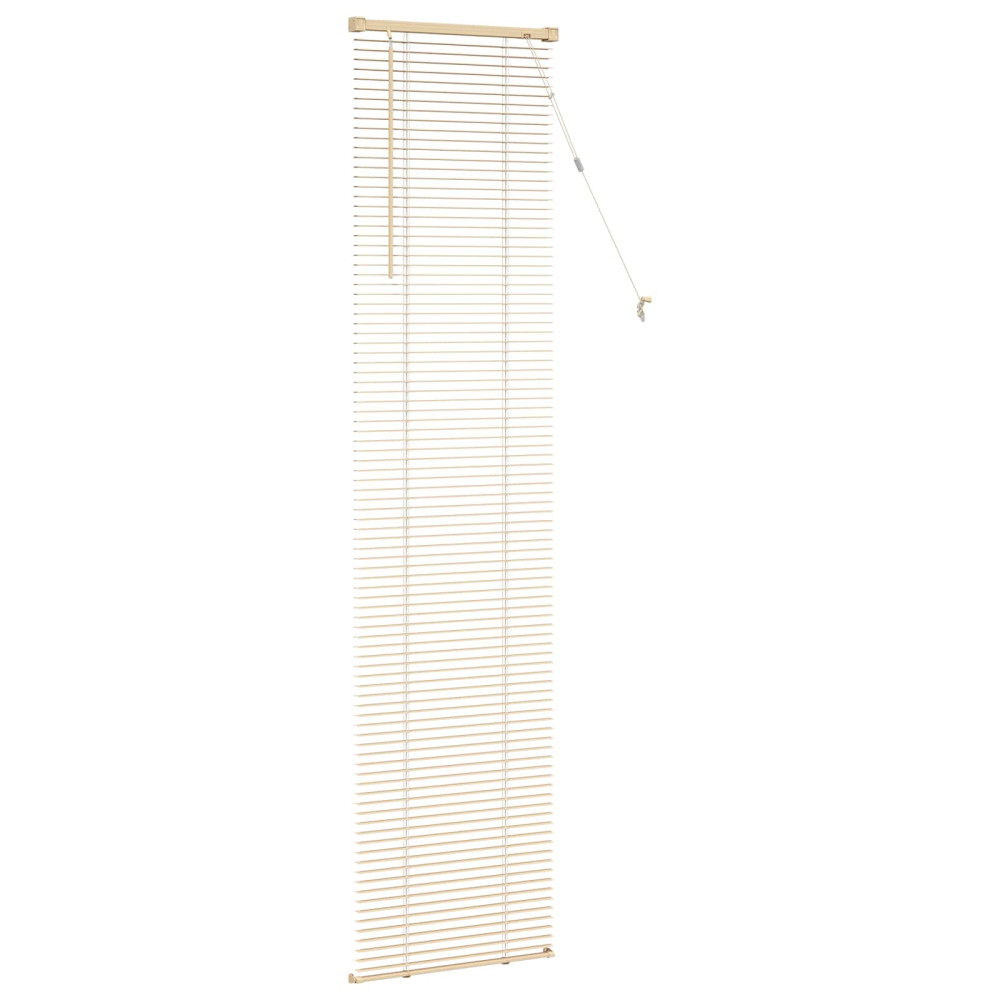 Produktbild för Persienn Ljusbrun med Mönster 213 x 40 cm 25 mm PVC