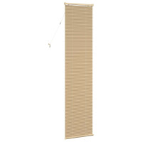 Produktbild för Persienn Ljusbrun med Mönster 213 x 40 cm 25 mm PVC