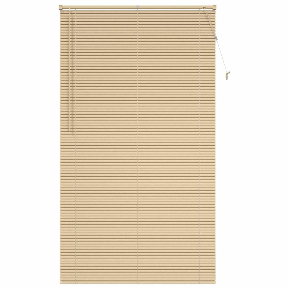 Produktbild för Persienn Ljusbrun med Mönster 213 x 120 cm 25 mm PVC