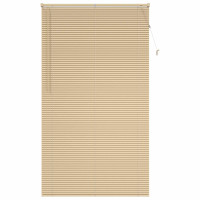Produktbild för Persienn Ljusbrun med Mönster 213 x 120 cm 25 mm PVC