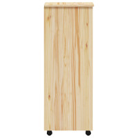 Produktbild för Rullande Skåp med Lådor MOSS Klar lack 34 x 39 x 103 cm