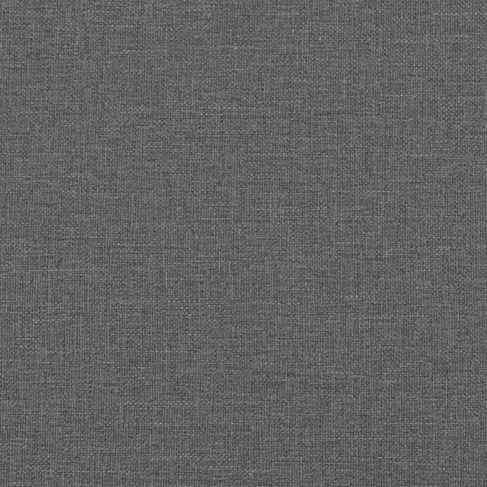 Produktbild för Pall Mörkgrå 61 x 41 x 40 cm Tyg och Konstruerat Trä