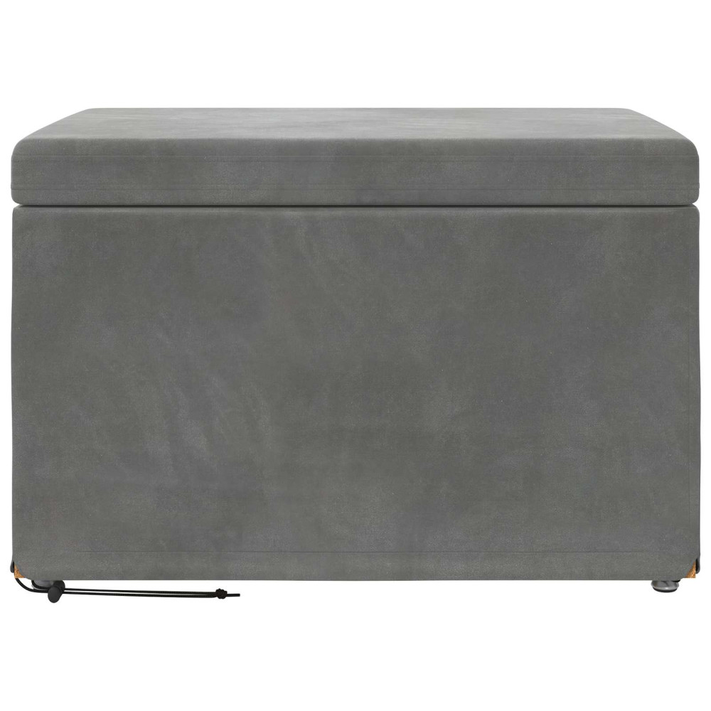 Produktbild för Pall Mörkgrå 61 x 41 x 40 cm Sammet och konstruerat trä
