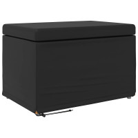 Produktbild för Pall Svart 61 x 41 x 40 cm Konstläder och konstruerat trä