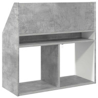 Produktbild för Barnbokhylla Betonggrå 72,5 x 29,5 x 69 cm Konstruerat trä