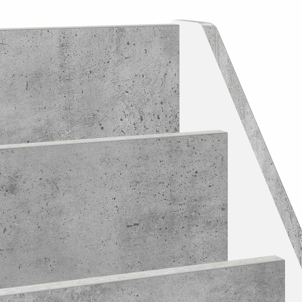 Produktbild för Barnbokhylla Betonggrå 72,5 x 29,5 x 69 cm Konstruerat trä