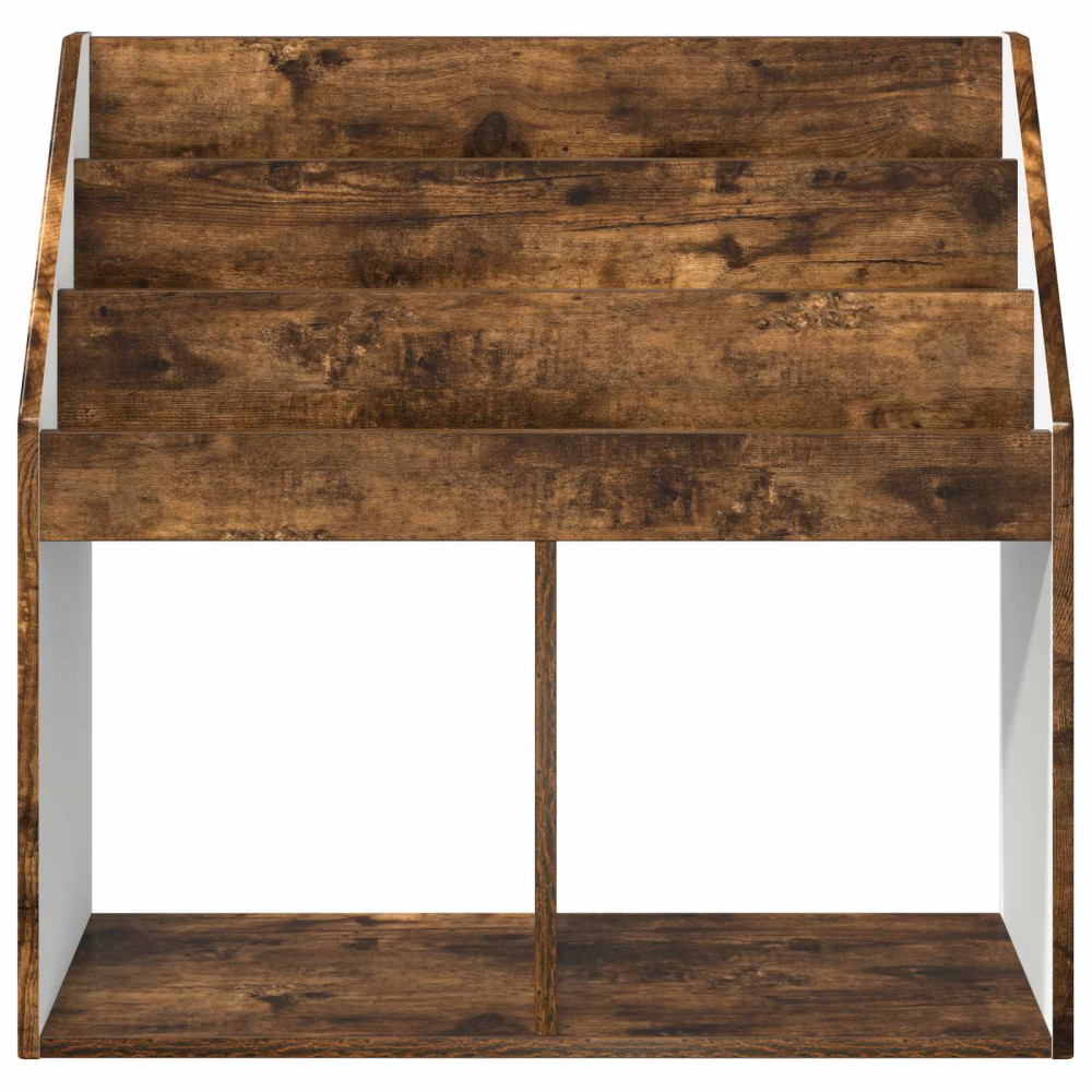 Produktbild för Barnbokhylla Rökt ek 72,5 x 29,5 x 69 cm Konstruerat trä