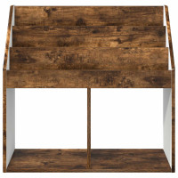 Produktbild för Barnbokhylla Rökt ek 72,5 x 29,5 x 69 cm Konstruerat trä