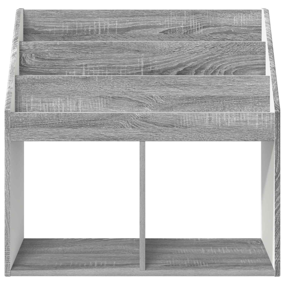 Produktbild för Barnbokhylla Grå Sonoma 72,5 x 29,5 x 69 cm Konstruerat trä