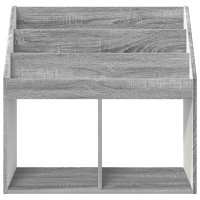 Produktbild för Barnbokhylla Grå Sonoma 72,5 x 29,5 x 69 cm Konstruerat trä