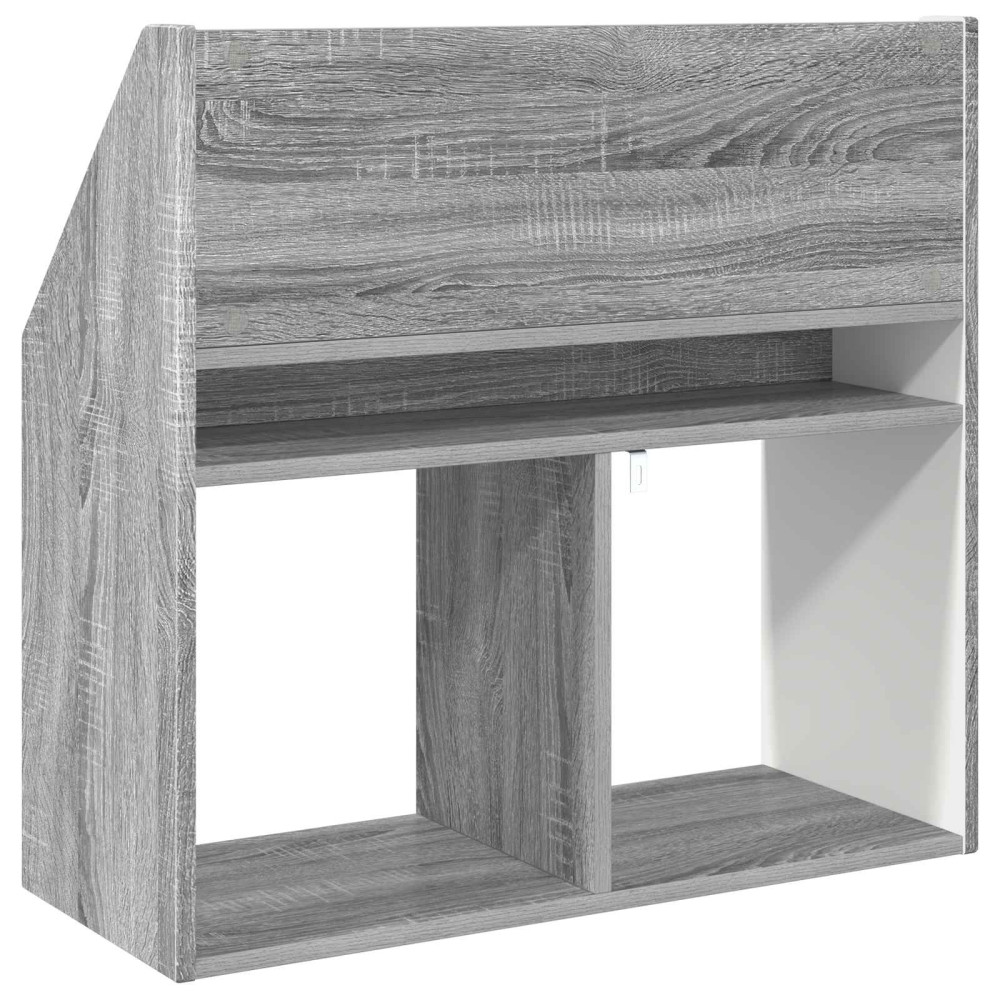 Produktbild för Barnbokhylla Grå Sonoma 72,5 x 29,5 x 69 cm Konstruerat trä