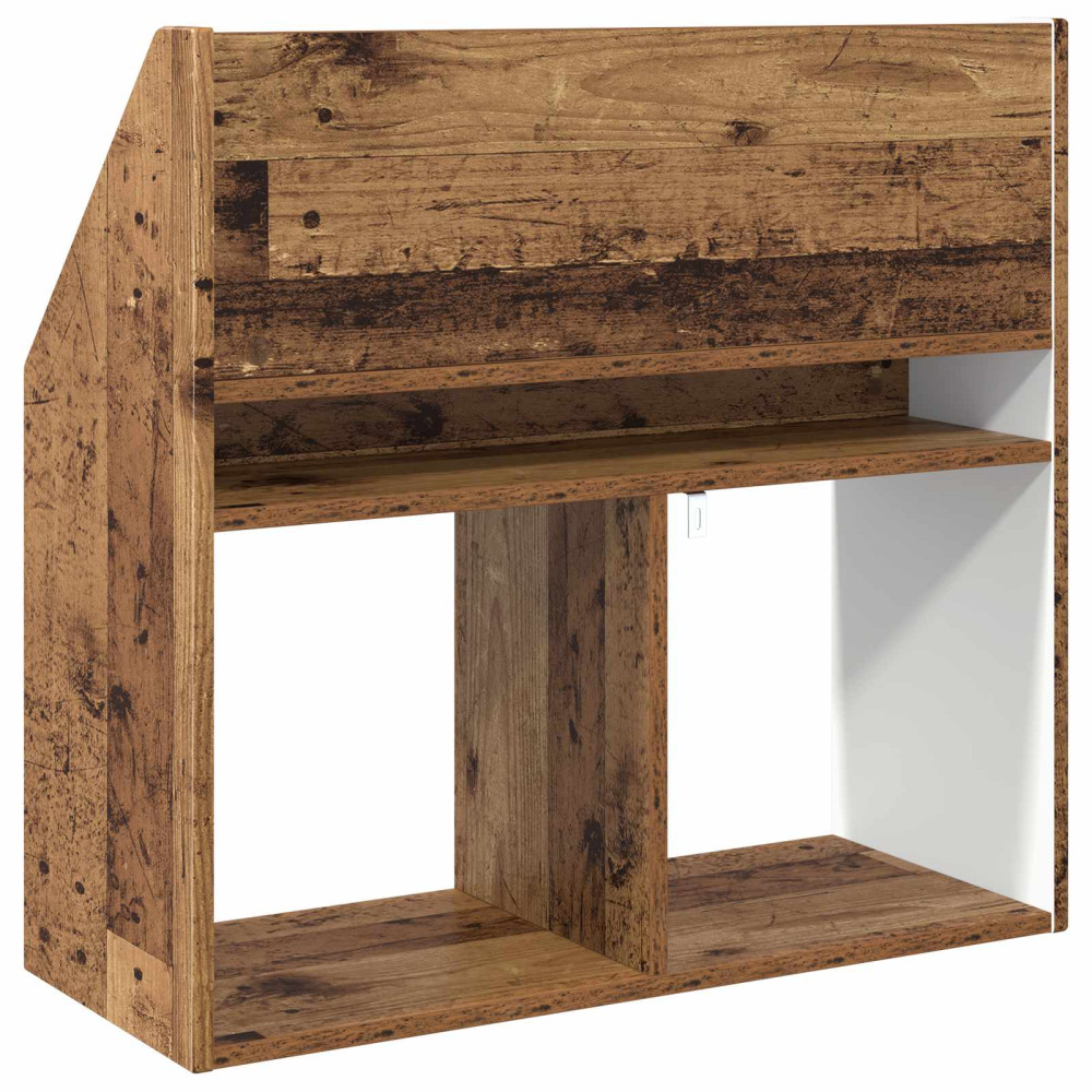 Produktbild för Barnbokhylla Gammalt trä 72,5 x 29,5 x 69 cm Konstruerat trä
