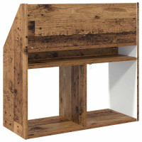 Produktbild för Barnbokhylla Gammalt trä 72,5 x 29,5 x 69 cm Konstruerat trä