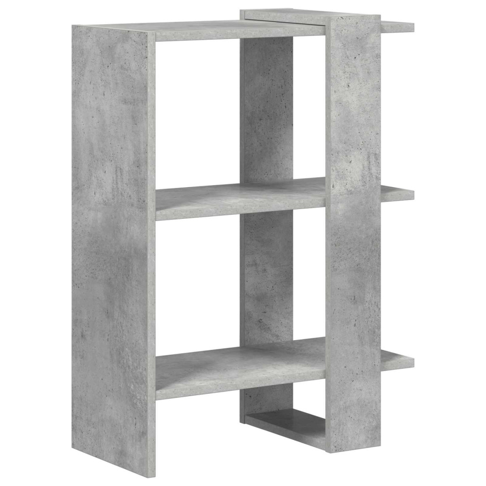 Produktbild för Hyllsystem Betonggrå 52 x 25 x 71,5 cm Konstruerat trä