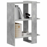 Produktbild för Hyllsystem Betonggrå 52 x 25 x 71,5 cm Konstruerat trä