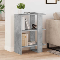 Produktbild för Hyllsystem Betonggrå 52 x 25 x 71,5 cm Konstruerat trä