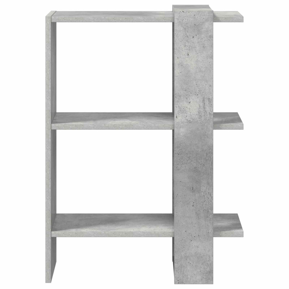 Produktbild för Hyllsystem Betonggrå 52 x 25 x 71,5 cm Konstruerat trä
