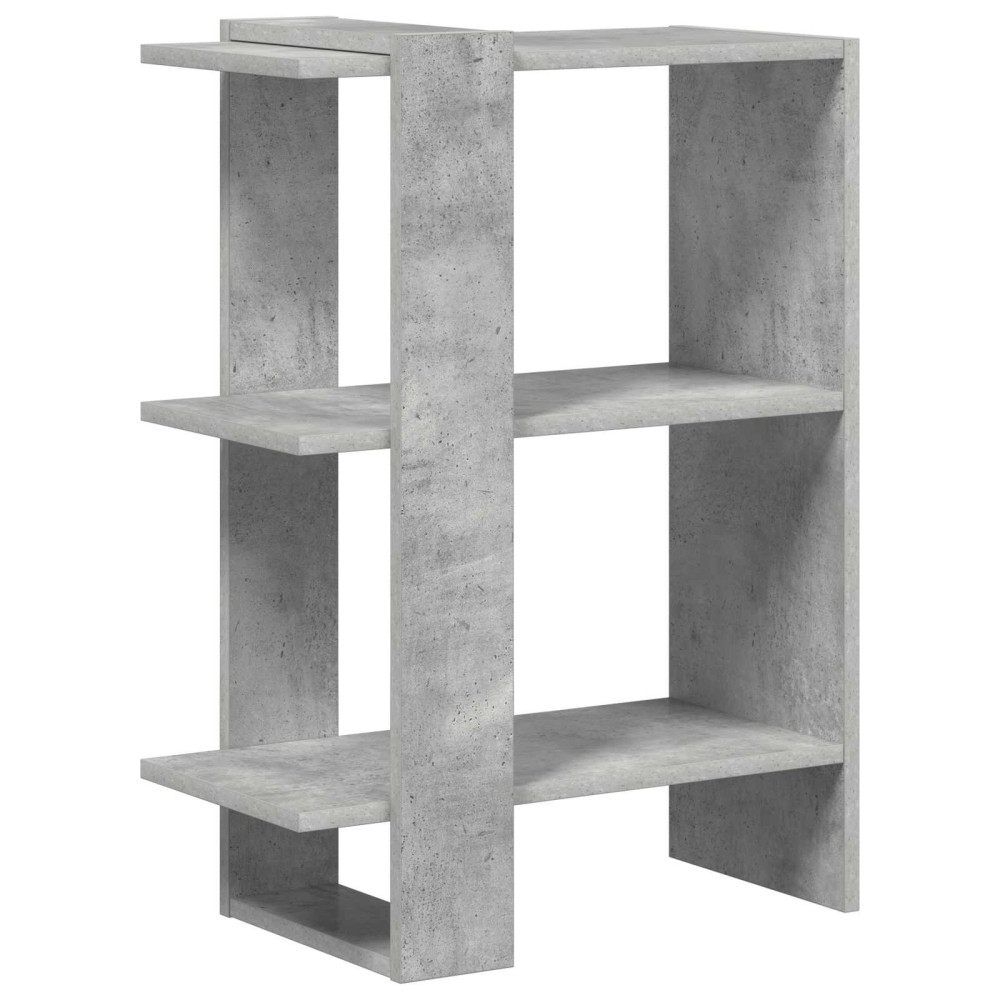 Produktbild för Hyllsystem Betonggrå 52 x 25 x 71,5 cm Konstruerat trä